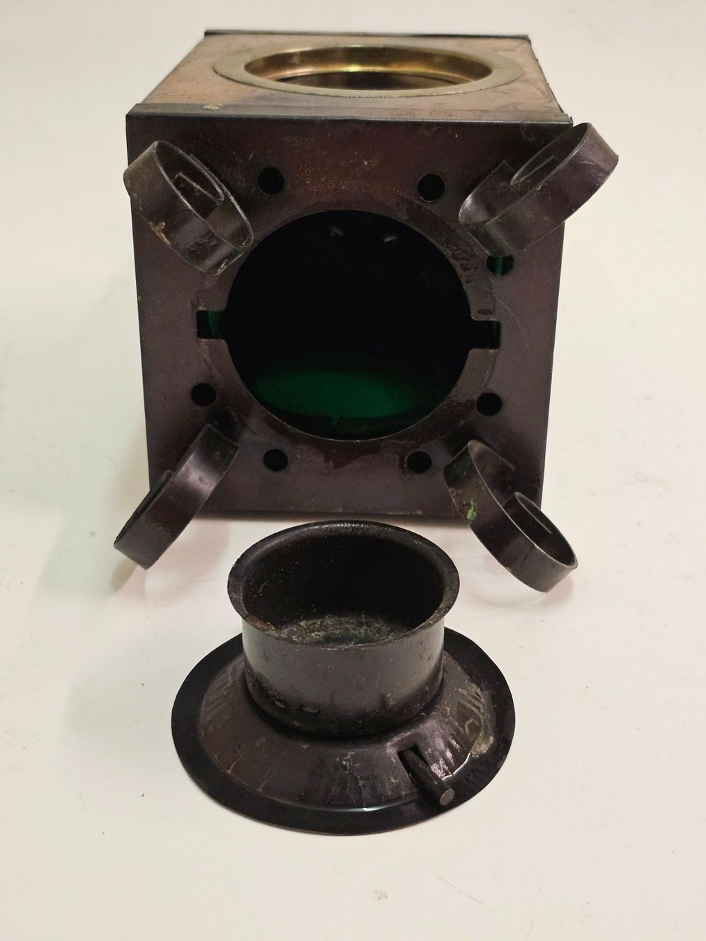 Lanterne: Teelicht-Laterne in Kupferoptik – Usato da Meisterschwanden venduto da Hummer21 4