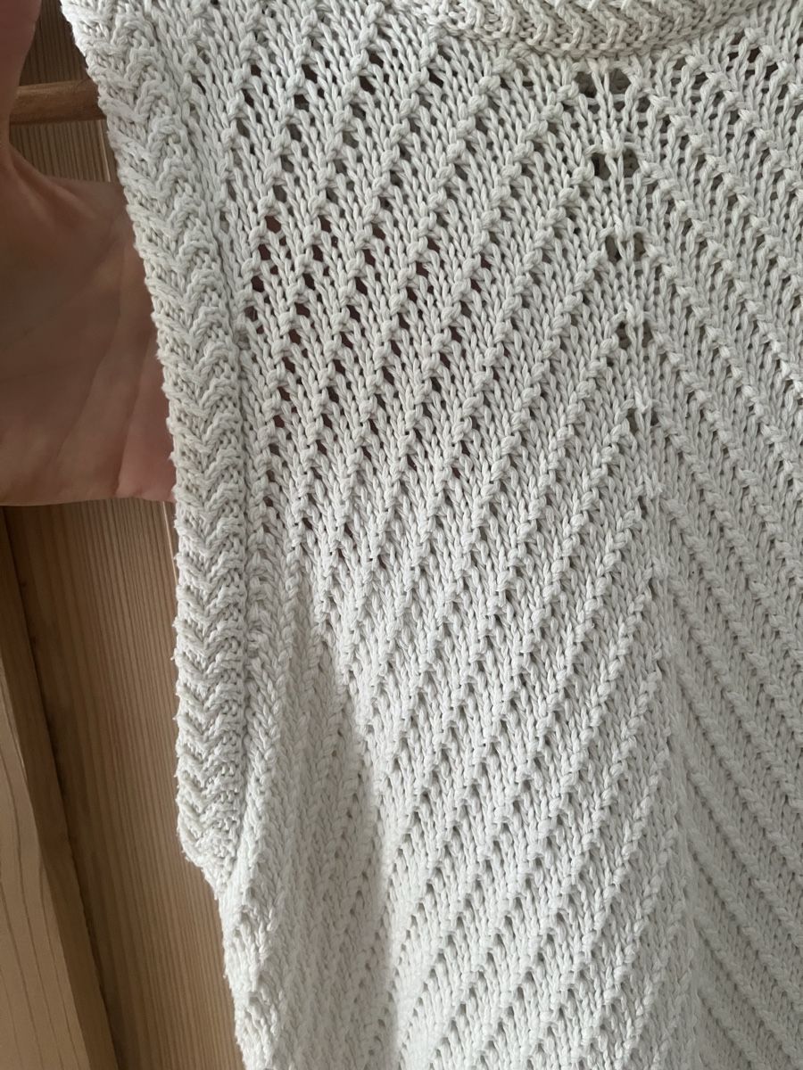 Vestiti: EDITED Strickkleid Strandkleid Gr. 38 52% Baumwolle crème – Usato da Zürich venduto da MrsWollishofen 6