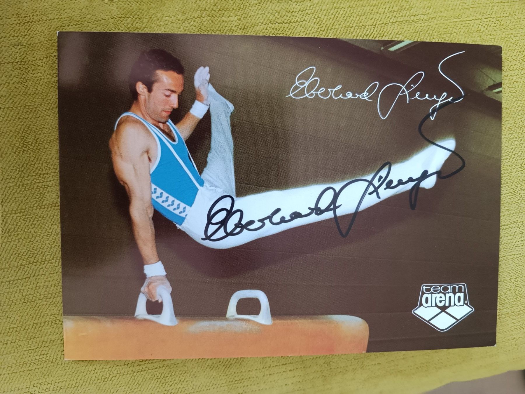 Autografi: Eberhard Gienger - Olympia Bronze – Usato da Menziken venduto da Autogramme