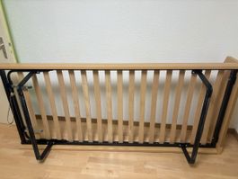 2X Sommier bois 90x200cm