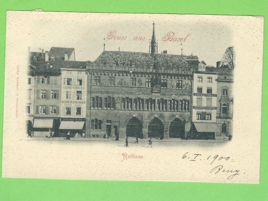 Ansichtskarten: Basel, Rathaus – Gebraucht aus Zürich von t24_de