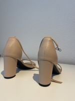 Pumps beige Blockabsatz Grösse 39 neu