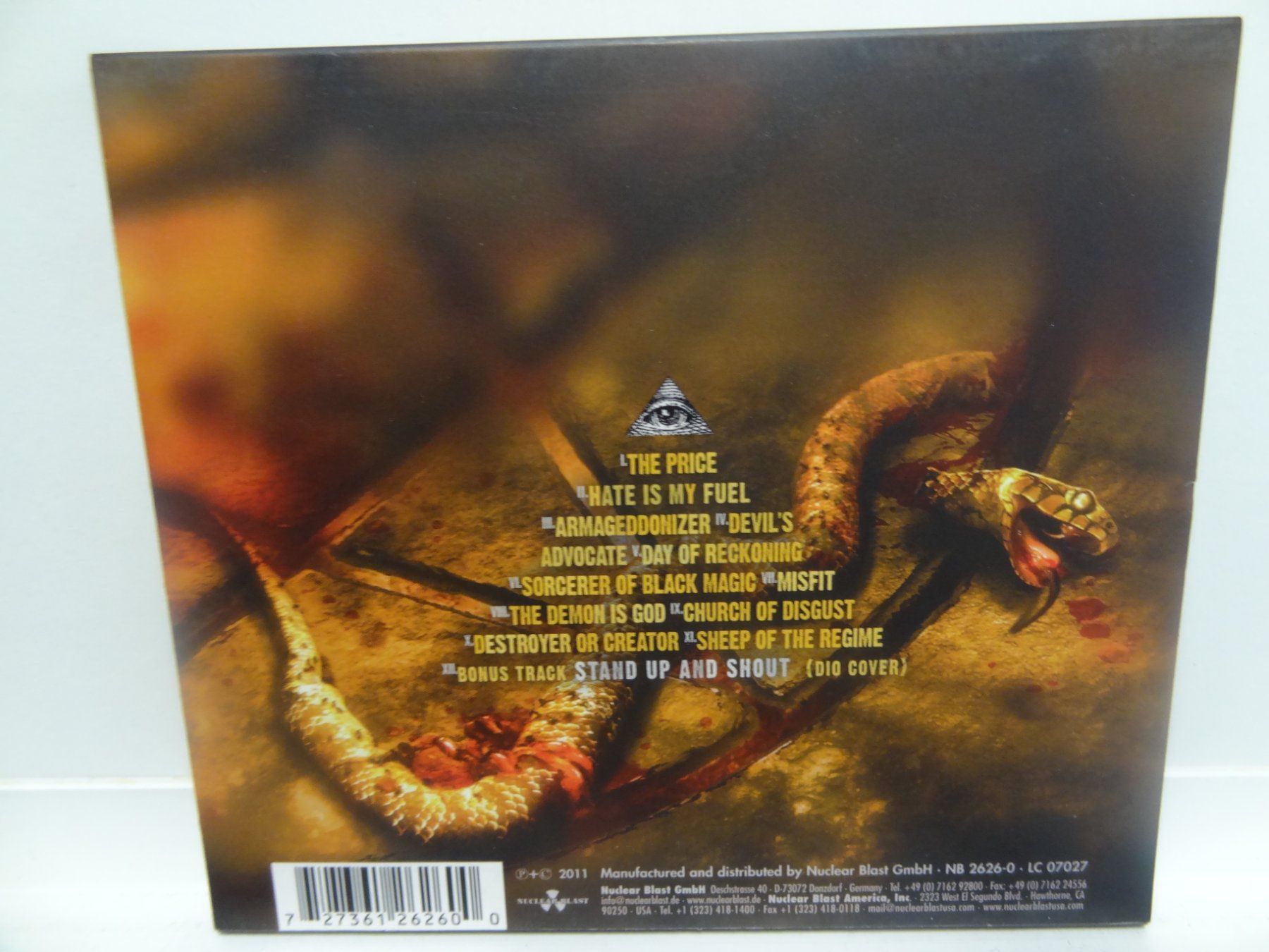 CD: Destruction, Day Of Reckoning – Usato da luzern venduto da musicandart 2