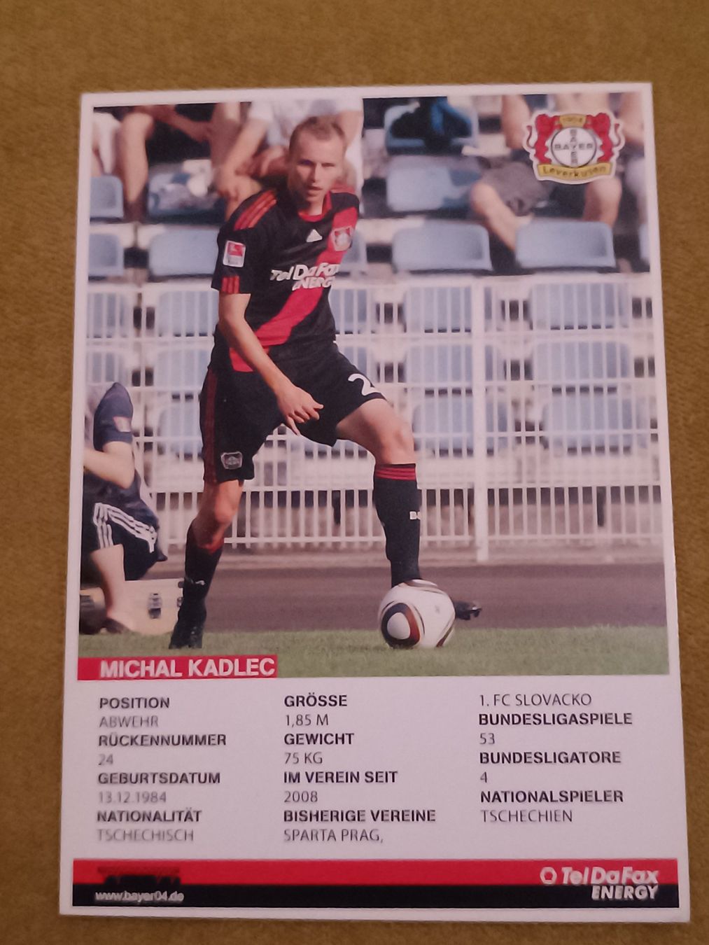 Autographes: Michael Kadlec – D'occasion à Menziken par Autogramme 1