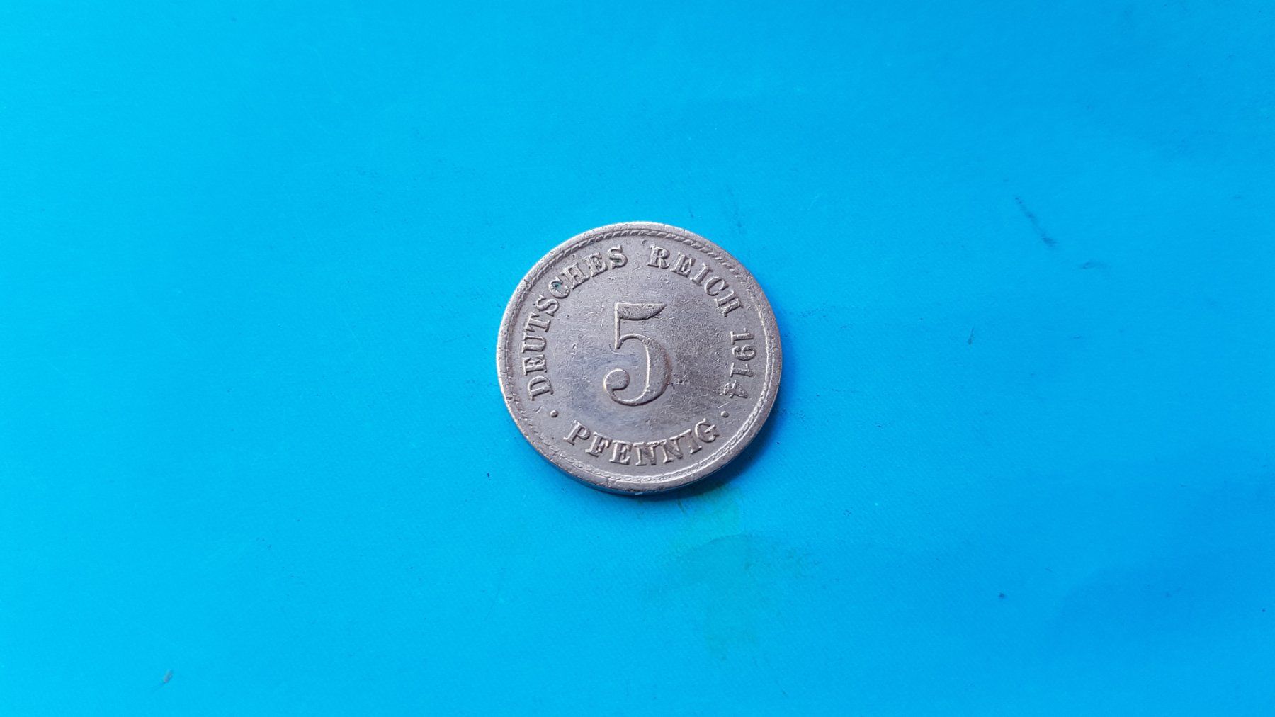 Alle Münzen: 5 Pfennig - Deutsches Reich 1914 A – Gebraucht aus Reinach BL von Dexy62