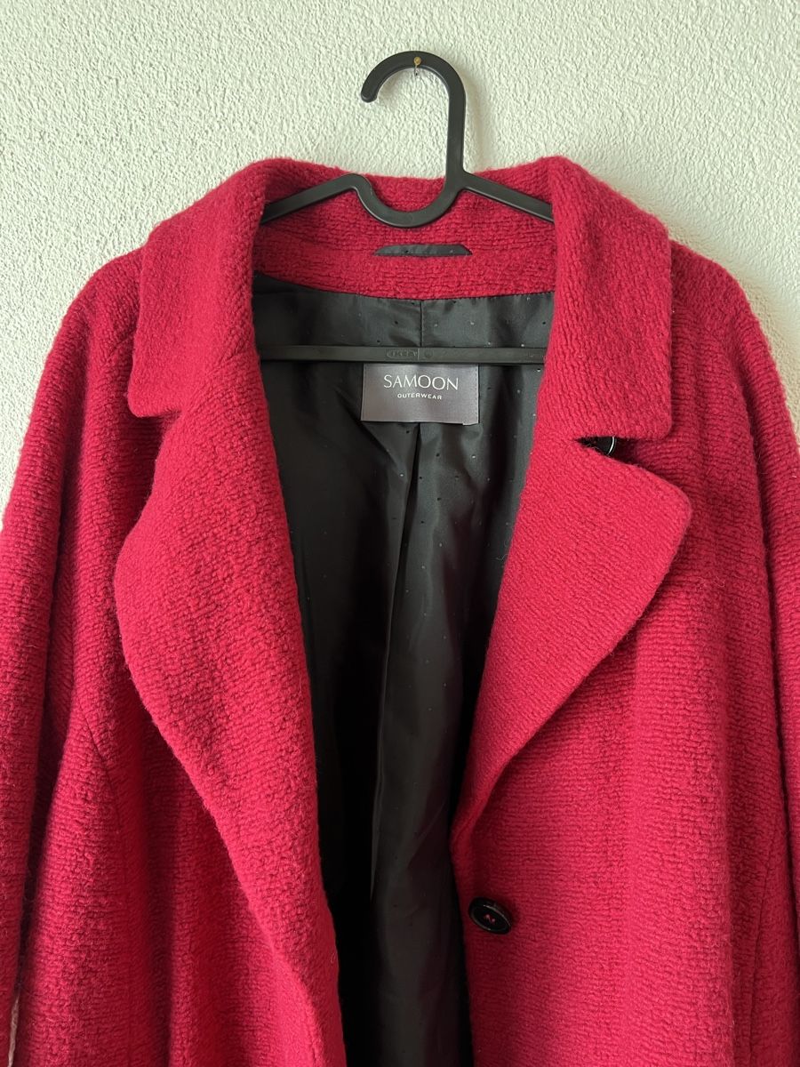 Cappotti: Roter Damen Samoon Mantel, Gr. 52, Fuchsia – Usato da Langenthal venduto da Alperose_5 2