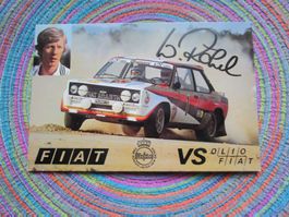 WALTER RÖHRL AUF FIAT 131 RALLYE ORIG AUTOGRAMM ANTIK