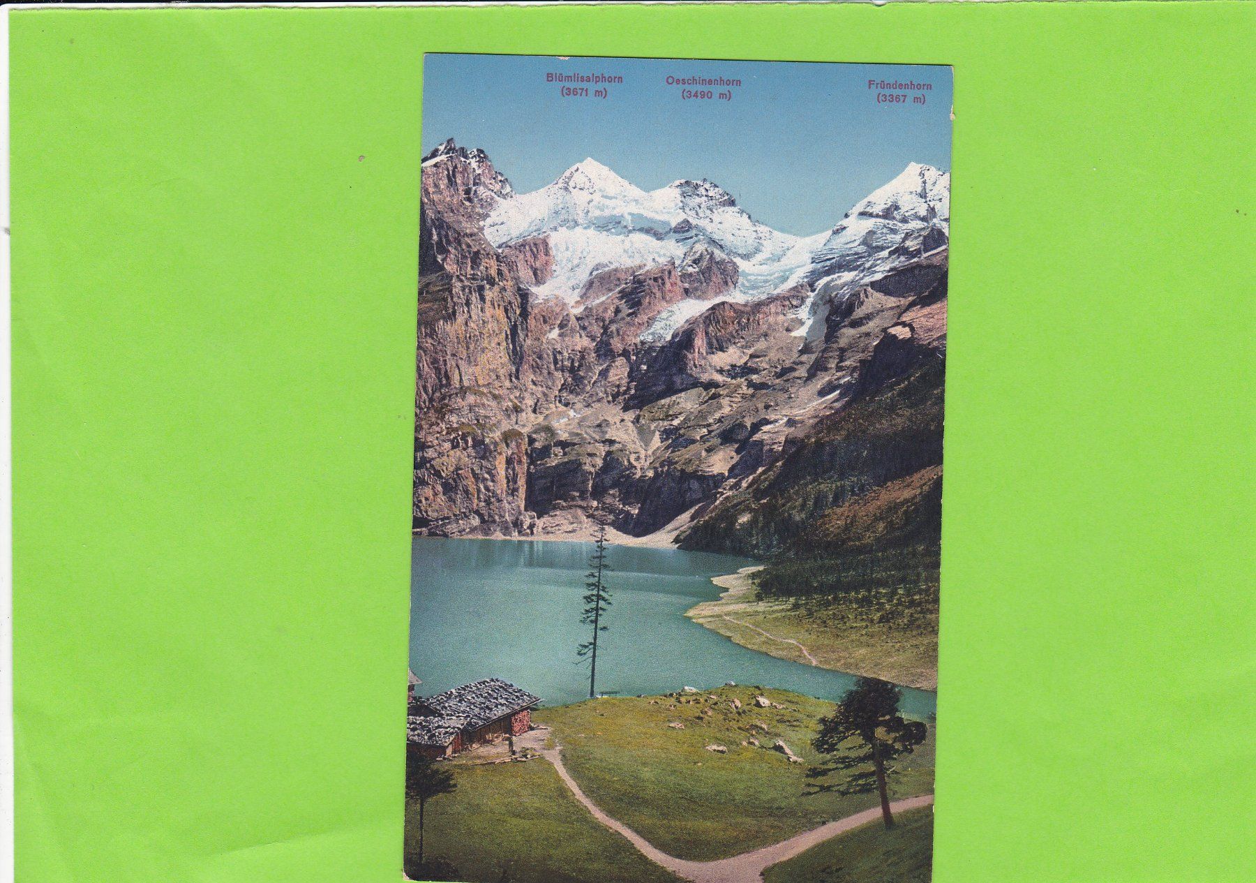 Cartes postales: Oeschinensee. Kandersteg – D'occasion à St. Peterzell par neckertal
