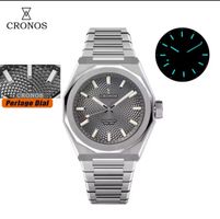 Cronos Automatik Luxus Herrenuhr Edelstahl Sportlich