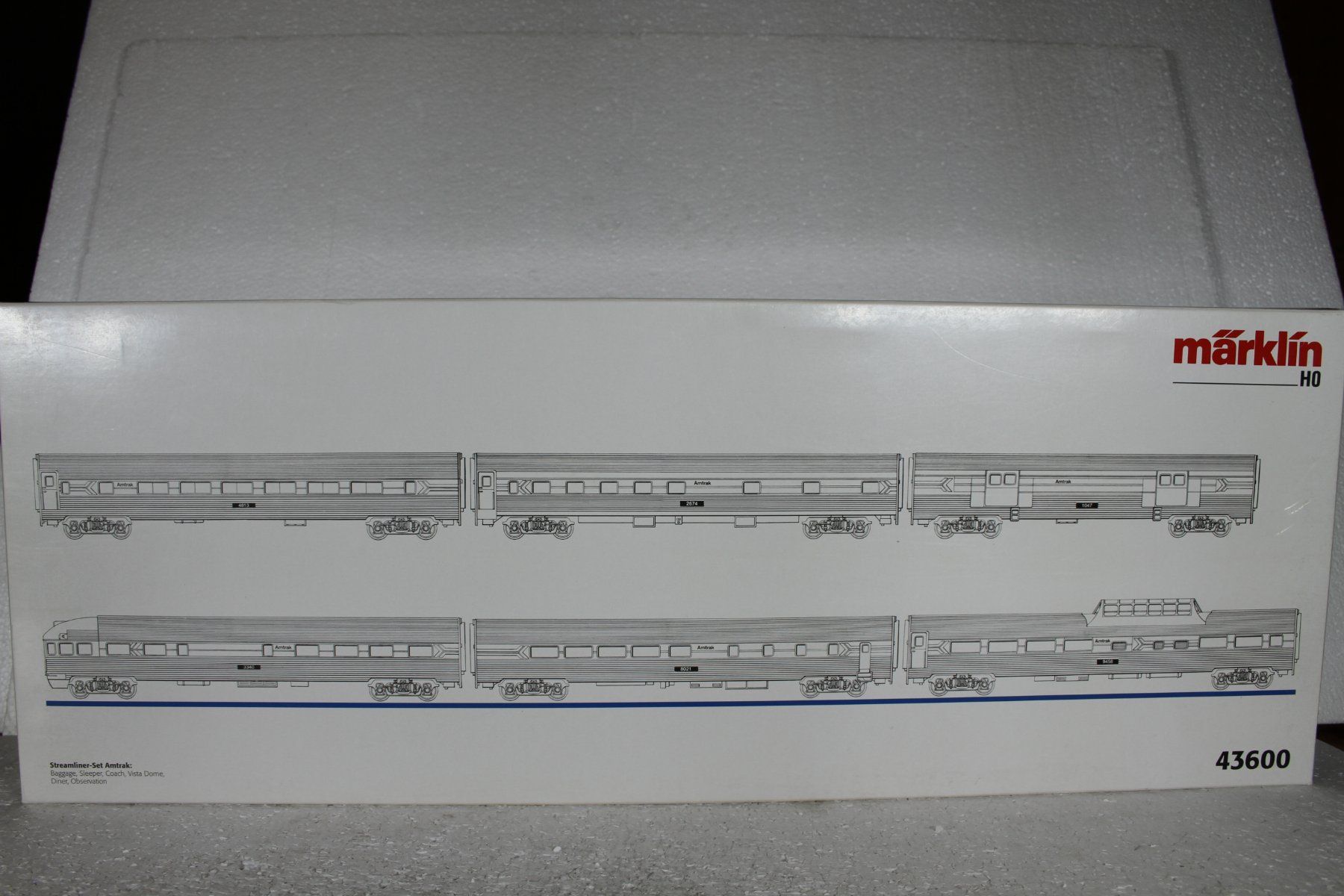 Märklin 43600 USA Streamliner Zug Amtrak Innenbeleuchtung (Neu und ...