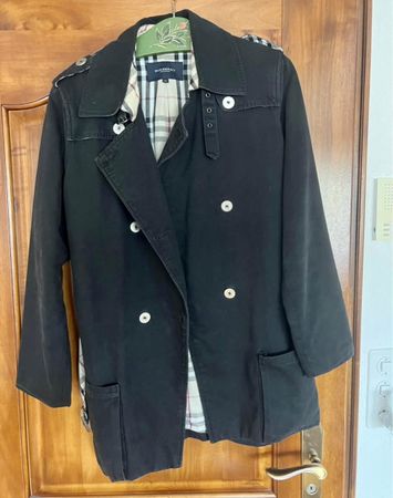Burberry Übergangsjacke Damen Gr. L schwarz