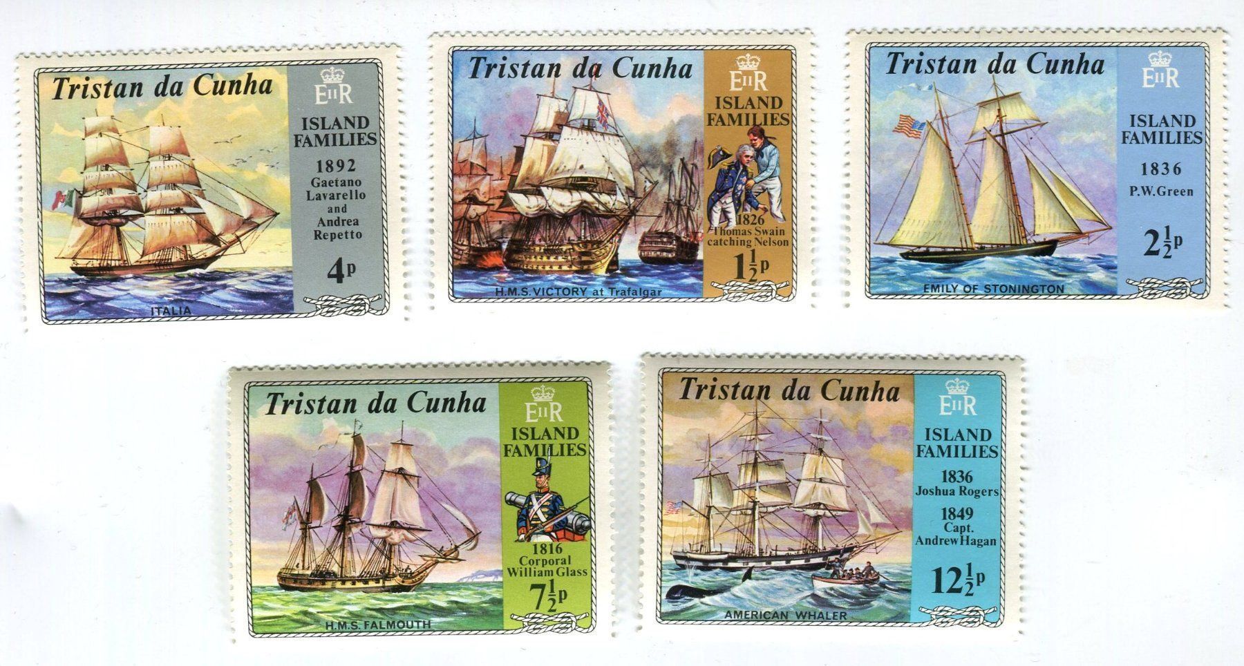 Alle Briefmarken: Briefmarken "Schiffe". Tristan da Cunha – Neu und originalverpackt aus Basel von Butsch5