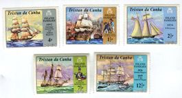 Briefmarken "Schiffe". Tristan da Cunha