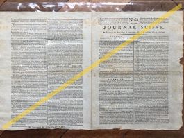 Zeitung "Journal Suisse" von Lausanne. Jahr 1810.