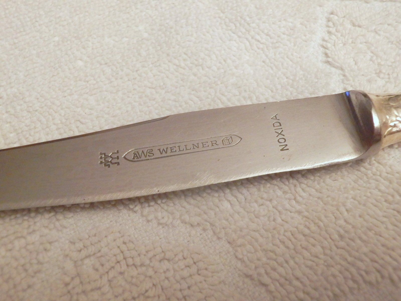 Coltelli da cucina: 5 verschiedene Menümesser, 20cm lang, Griffe versilbert – Usato da Ueberstorf venduto da dinbau 1