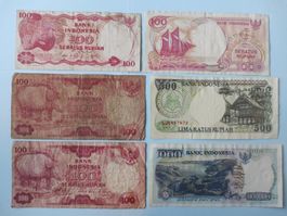 1000,500,100 Rupiah Indonesia