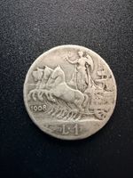 1 Lire 1908 Vittorio Emanuelle - Silber 835/1000