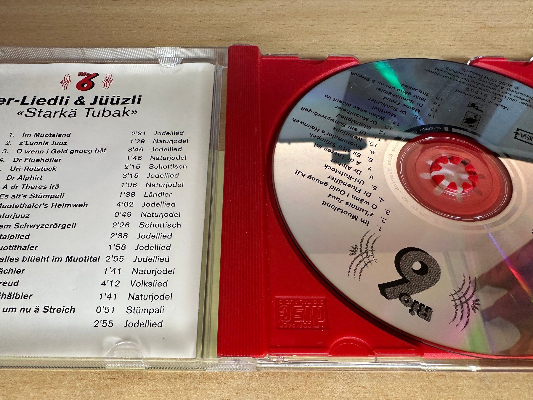CD: Various – Rio 6 Älpler-Liedli & Jüüzli – Usato da Rikon im Tösstal venduto da Alpenmutz 2