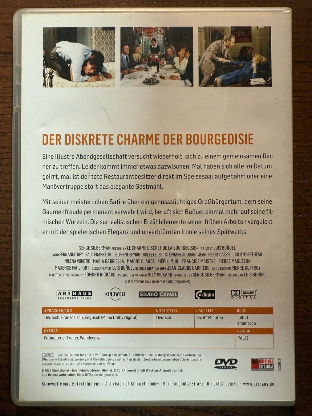 Tutti i DVDs: Der diskrete Charme der Bourgeoisie – Usato da Zürich venduto da FilmFreunde 1
