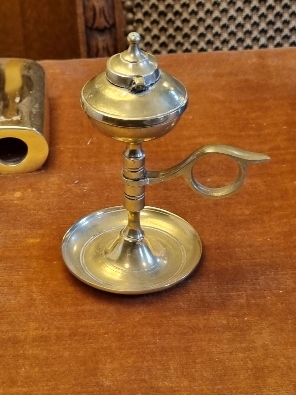 Lampen: Antike Messing Öllampe Studentenlampe Jugendstil – Gebraucht aus Scharnachtal von devin03 9
