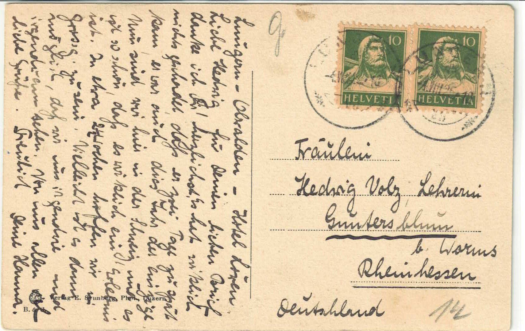 Cartoline postali: Lungern - Generalansicht – Usato da Ettingen venduto da Kartenplanet 1