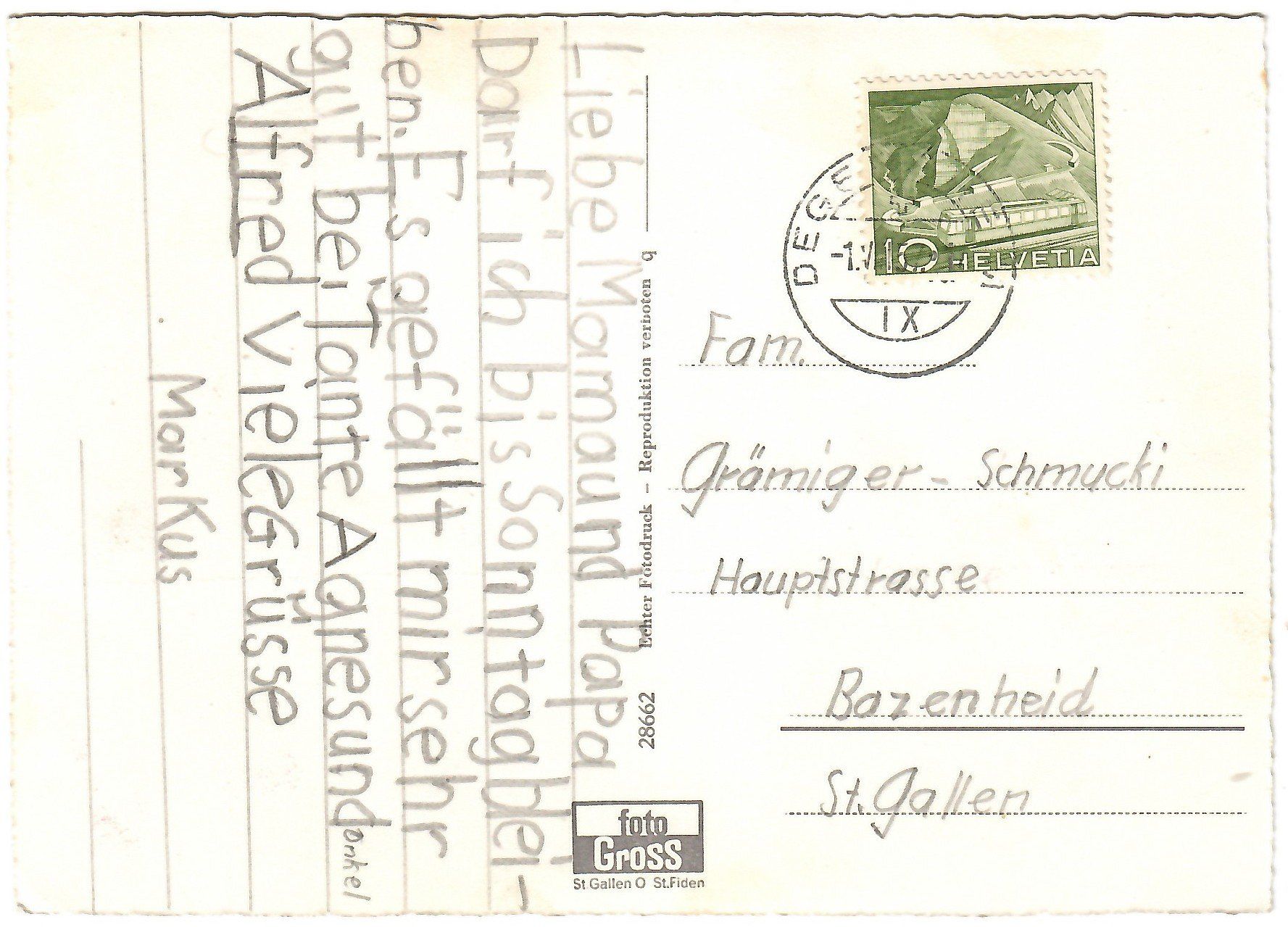 Cartoline postali: Ansichtskarte   Degersheim   (Togg.) – Usato da Kerns venduto da etma3 1