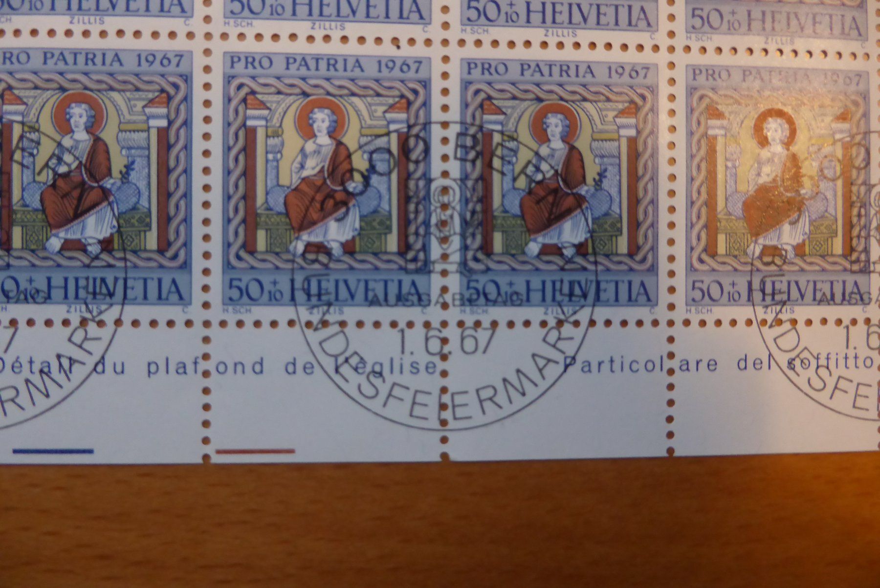 Tous les timbres: CH - Briefmarkenbogen - Pro Patria 1967 – Neuf (Voir description) à Brunnadern par lesezirkel 1