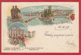 GENÈVE, LITHO 1898