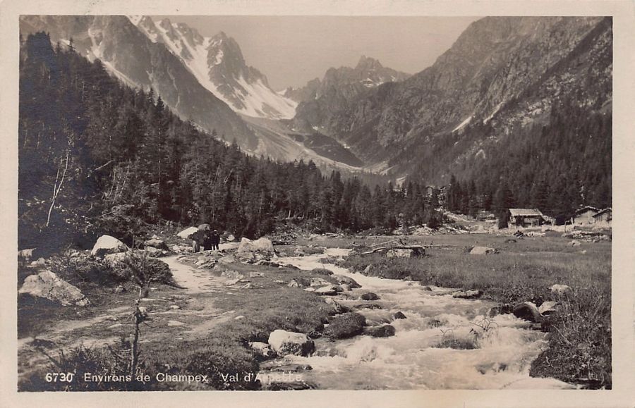 Cartoline postali: Champex, Val d'Alpette, poste militaire BATAILLON 9 – Usato da Frauenfeld venduto da POML