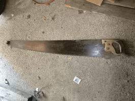 Alte Waldsäge gebraucht, gut erhalten, Länge 120 cm