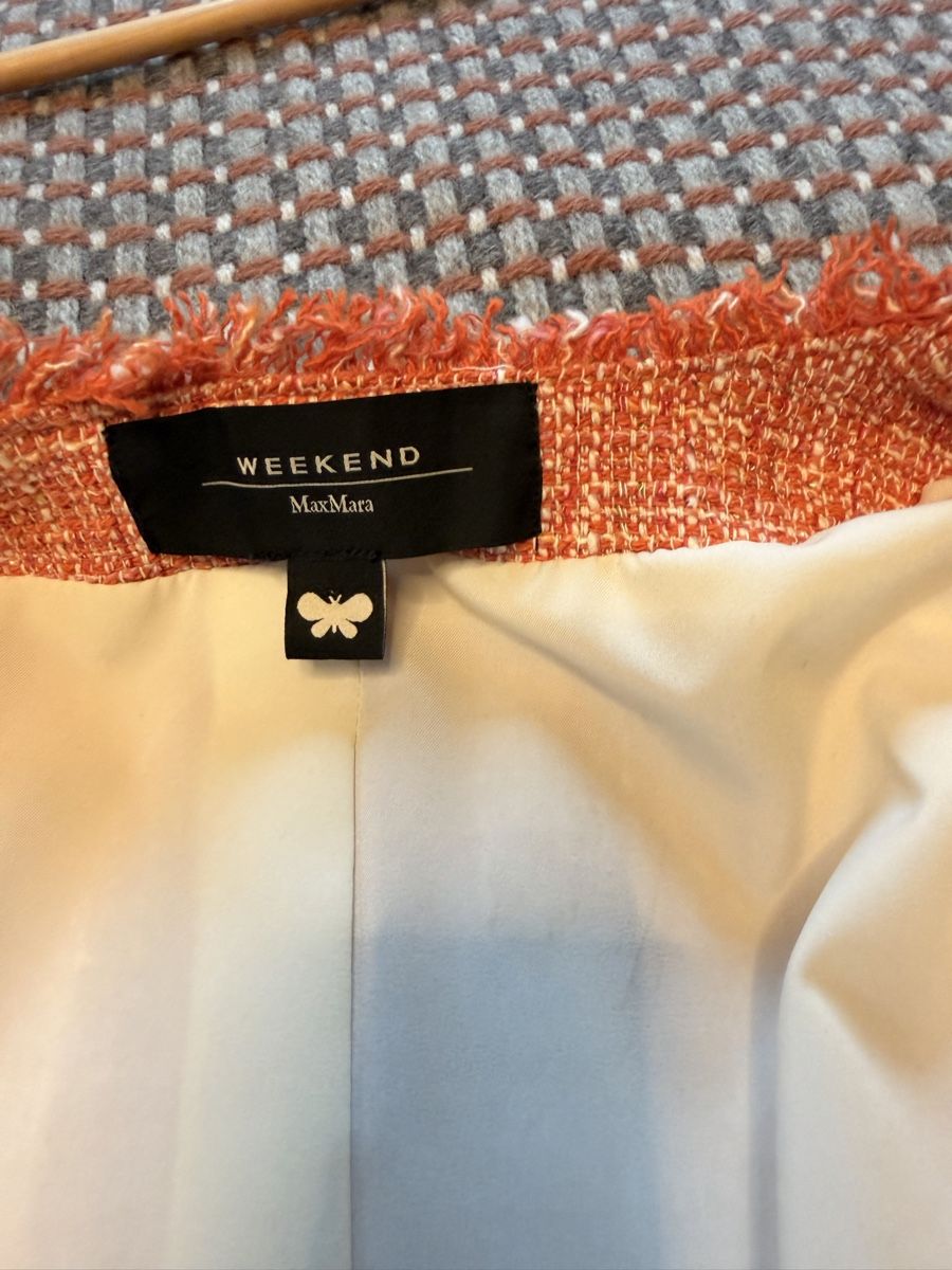 Max Mara Jacken: Weekend Max Mara Orange Tweed Jacket Size 42 NEW – Neu (gemäss Beschreibung) aus Männedorf von iza04 5