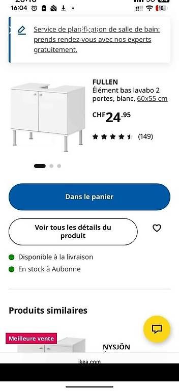 Ikea Armadietti a specchio: Armoire de toilette – Usato da Ardon venduto da mik_9m56 2