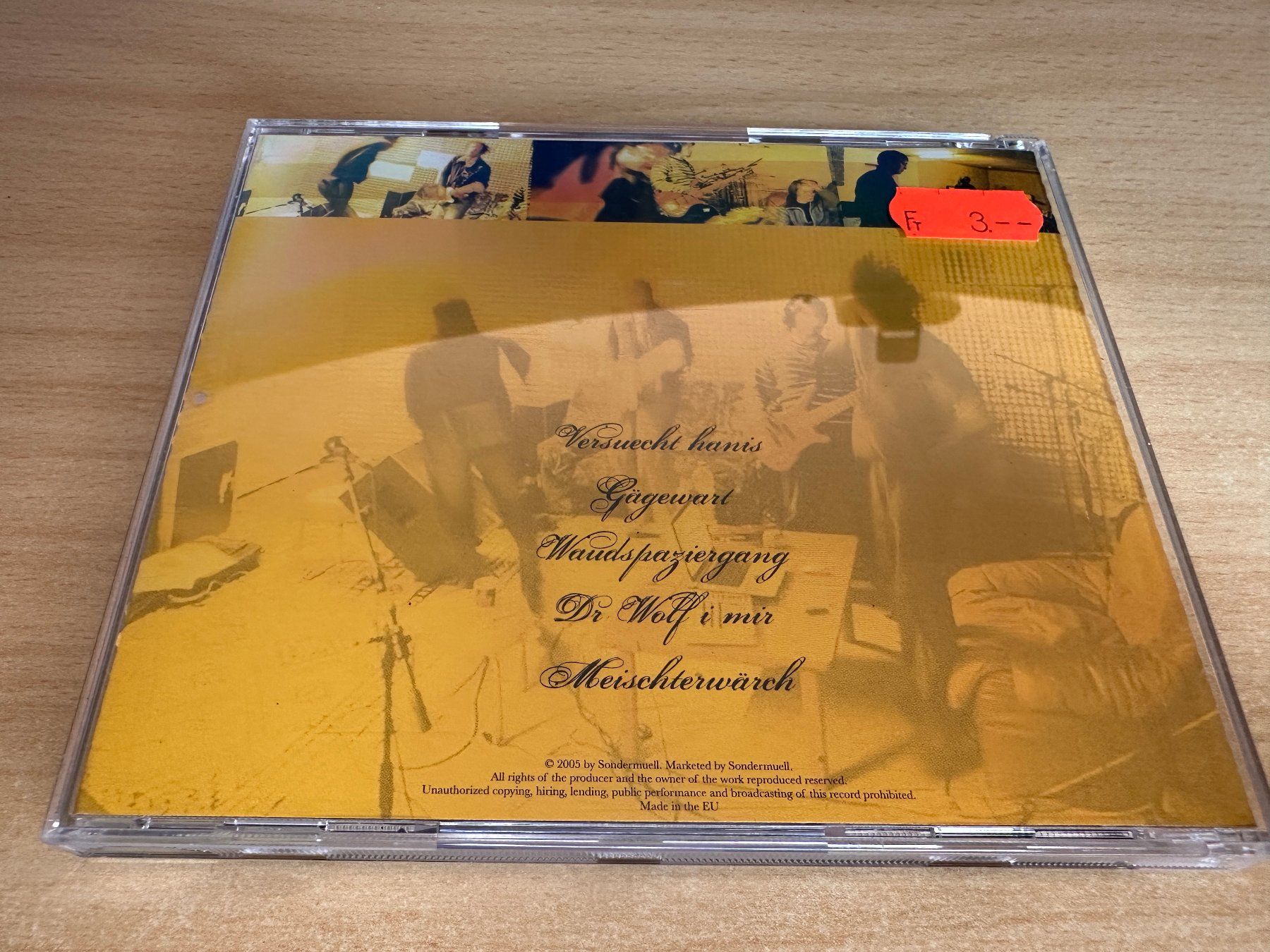 CD: F6 Sondermuell – Versuecht Hanis – Usato da Rikon im Tösstal venduto da Alpenmutz 1