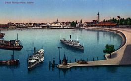 Romanshorn Hafen. Dampfschiffe