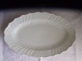 Servierplatte oval von Hutschenreuther, weiss