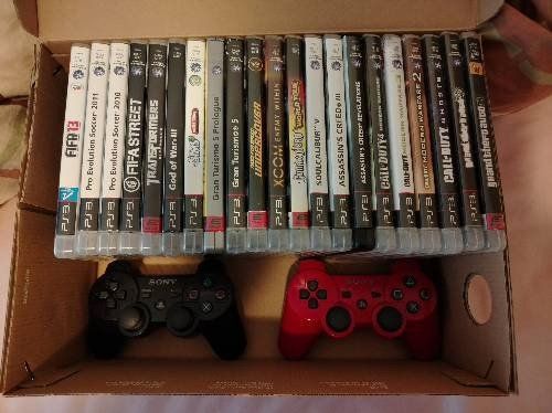 Sony Konsolen: Playstation 3 Konsole mit 2 Controller und 21 Spielen – Gebraucht aus Gettnau von vit_xr9b 2