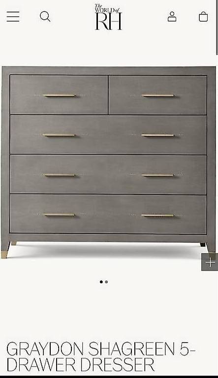 Strumenti musicali: Restoration Hardware RH Shagreen Bedroom Set – Nuovo e nell'imballaggio originale da Herrliberg venduto da jil_y77h 2