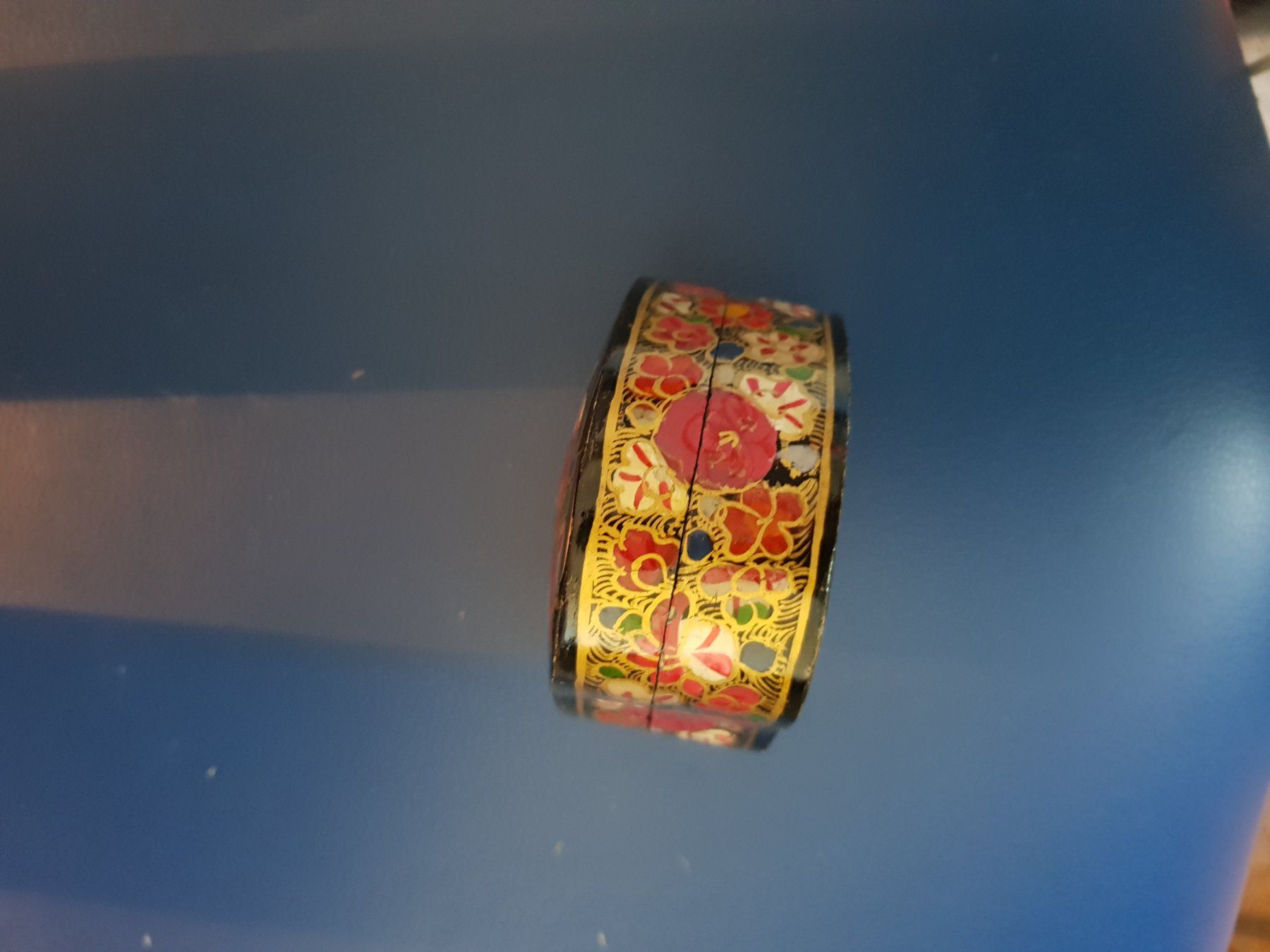 Barattoli: Pappmaché Dose Schatulle Herzform 8 x 7 x 4 cm – Usato da Münchenbuchsee venduto da babilibern 4