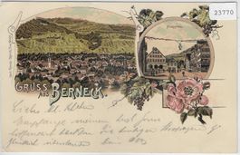 Gruss aus Berneck - Litho 1898!!!!