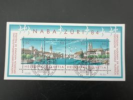 CH 1984  Block FDC NABA (5698)