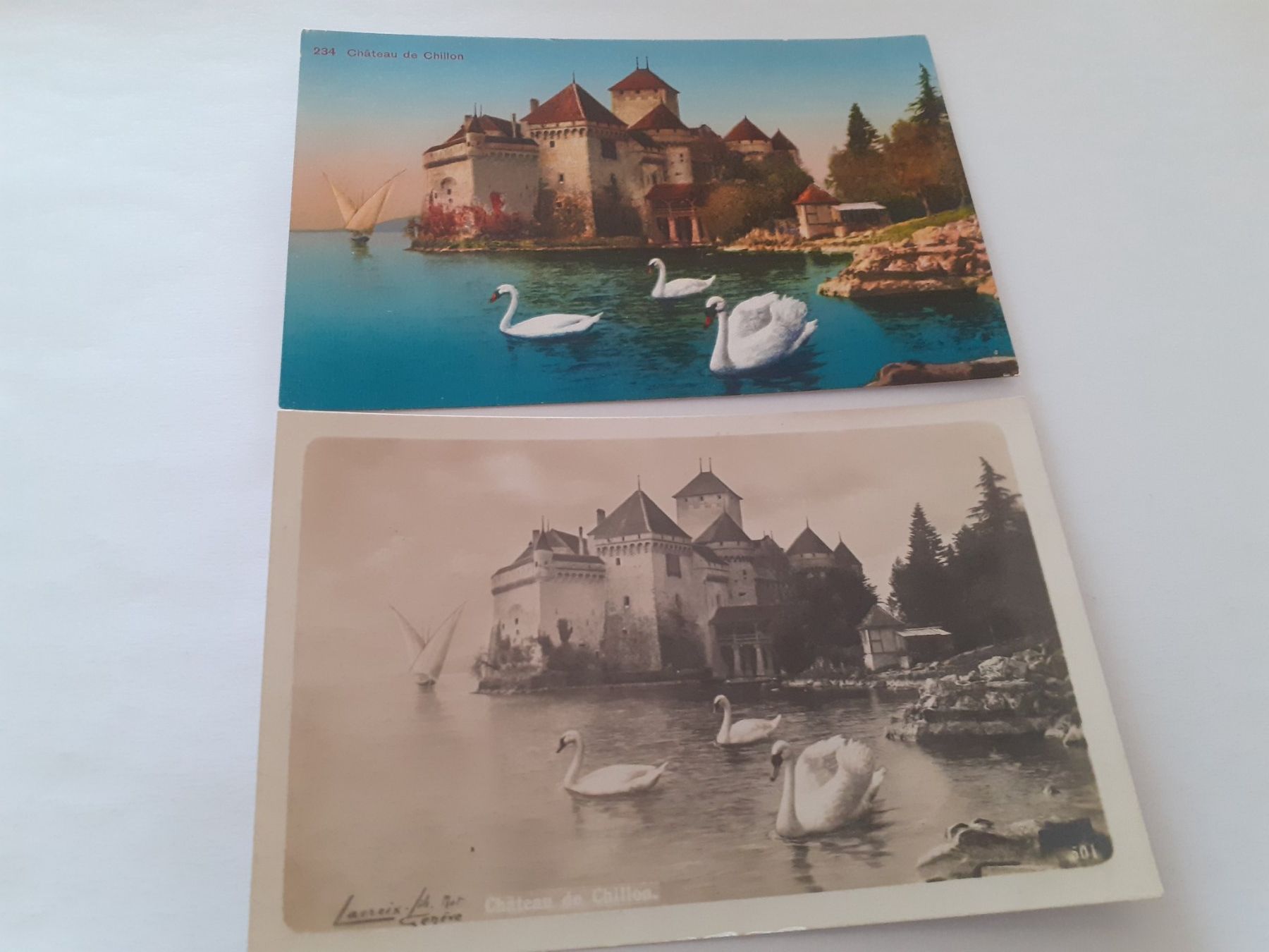 Cartes postales: CHATEAU de CHILLON - SCHLOSS - SCHWAENE - CIGNES – D'occasion à Winterthur par Ornyx7