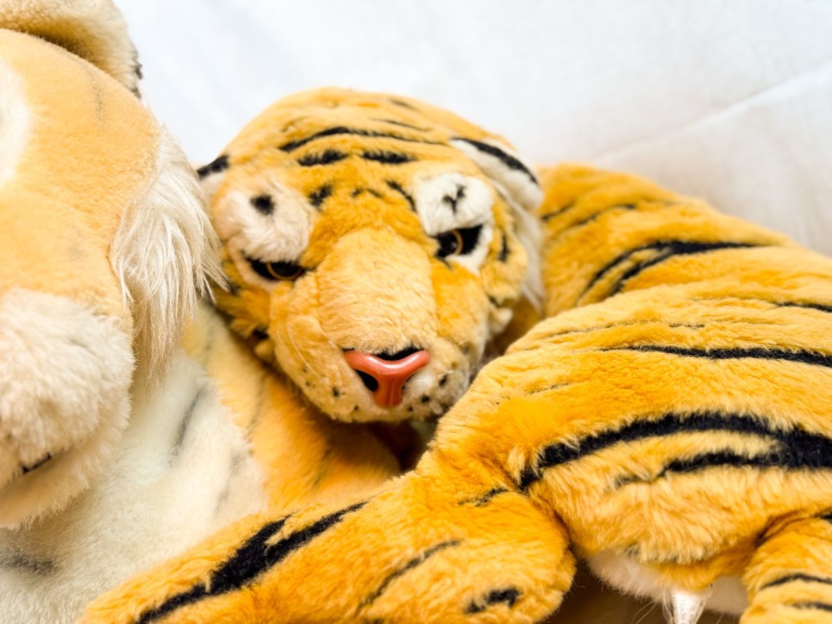 Giocattoli: 2 süsse grosse Plüschtiere Tiger, Kuscheltier – Usato da Galmiz venduto da ranunkel25 4