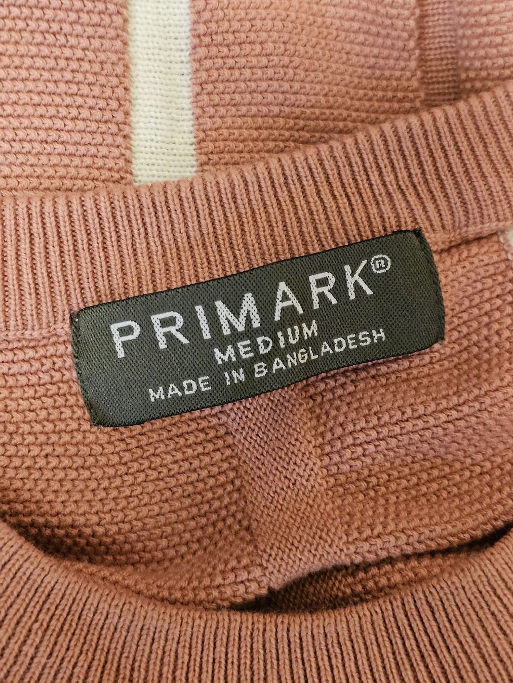 Primark T-Shirts: PRIMARK Damen Strickshirt Altrosa Weiß Gestreift Gr. M – Gebraucht aus Urdorf von ole_mrp9 8
