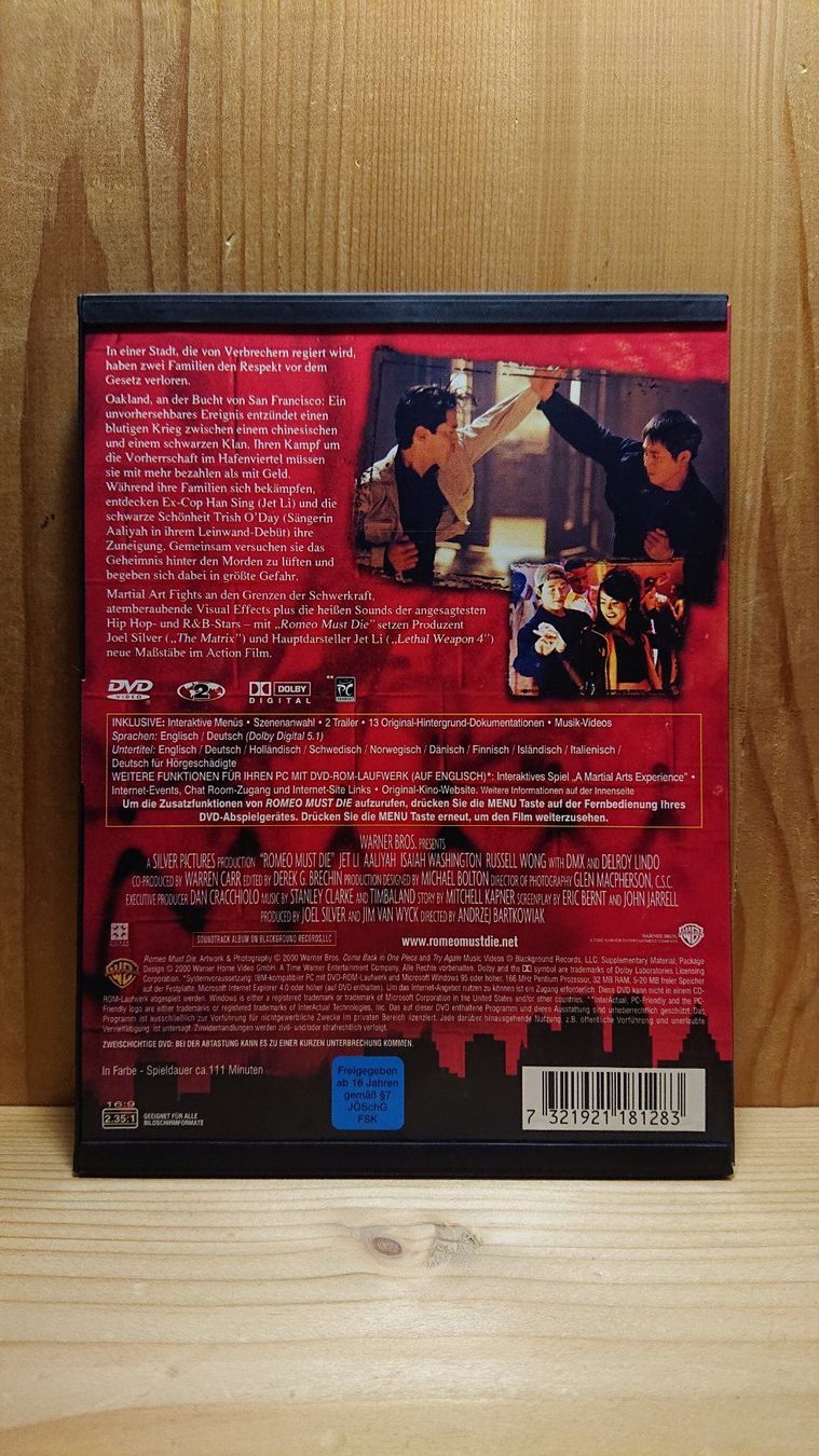 Tutti i DVDs: ROMEO MUST DIE DVD mit Jet Li – Usato da Wilderswil venduto da Exebub 1