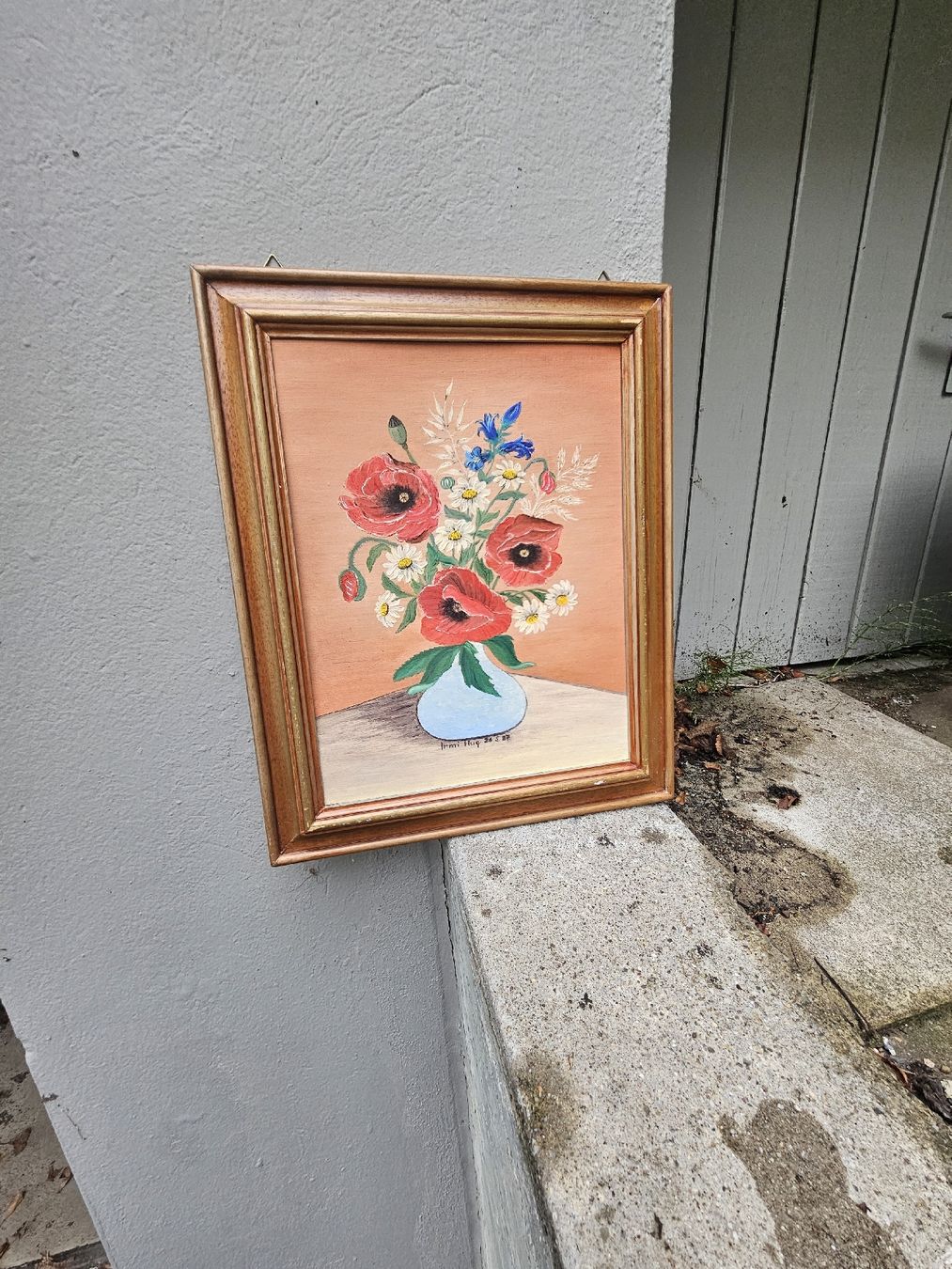 Gemälde: Gemälde Blumenstillleben Mohnblumen – Gebraucht aus Oetwil am See von akkawi