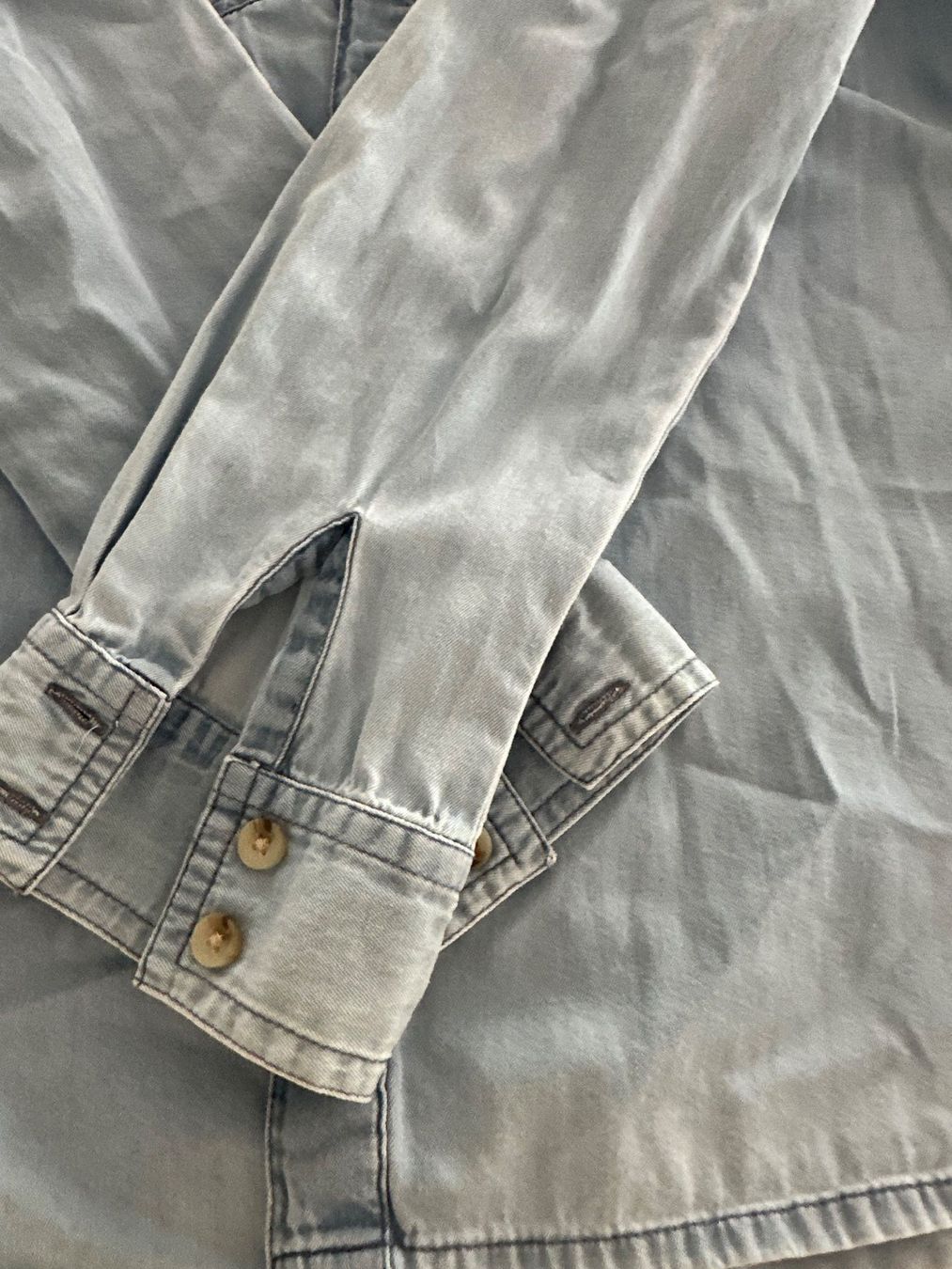 Cyrillus Camicette: 🩵 Cyrillus Paris Jeansbluse | Hellblau | Gr. 36 – Usato da Weggis venduto da _GMA9 1