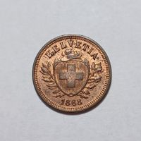 1 Rappen 1868 stgl