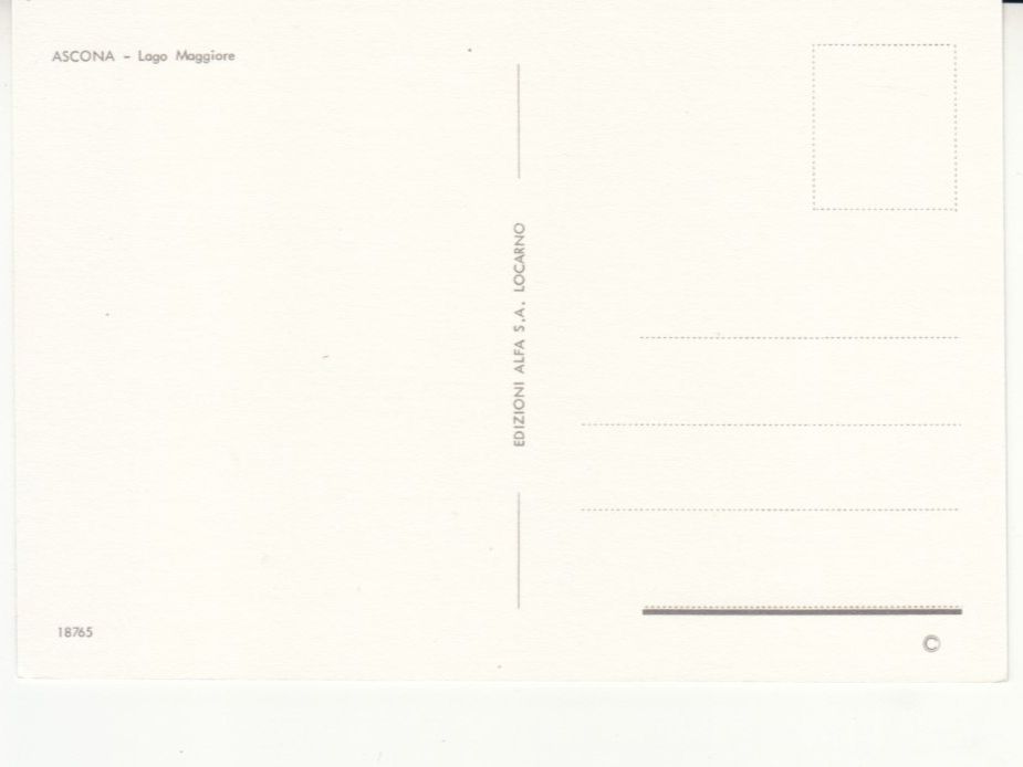 Cartoline postali: Ascona ca. 1980 – Usato da Bürglen TG venduto da StampGraf 1