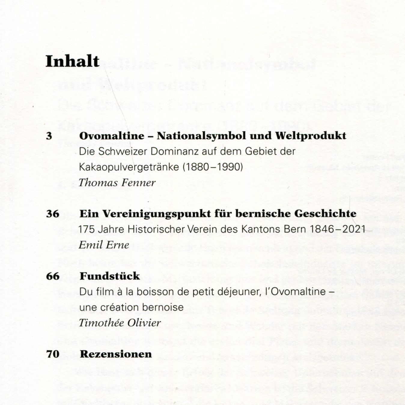 Bücher: Bern, Ovomaltine, Berner Zeitschrift – Gebraucht aus Aarau von Elmaar41 1