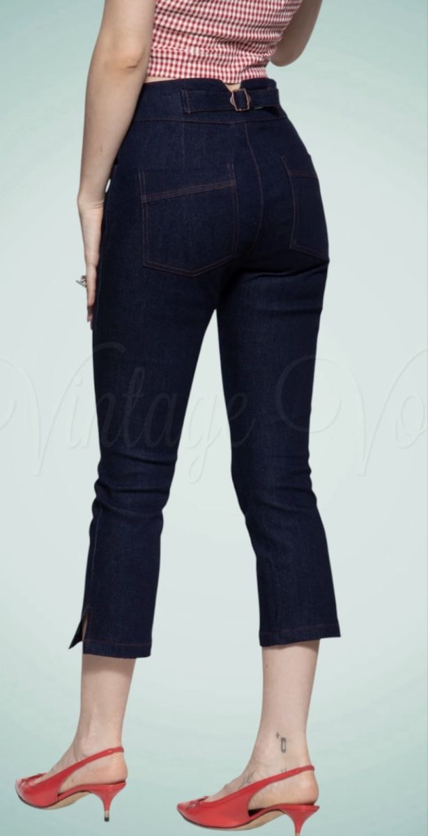 Jeans: ROCKABILLY DAMEN JEANS CAPRI HOSE – Neu und originalverpackt aus Thun von Kleinee_L 1